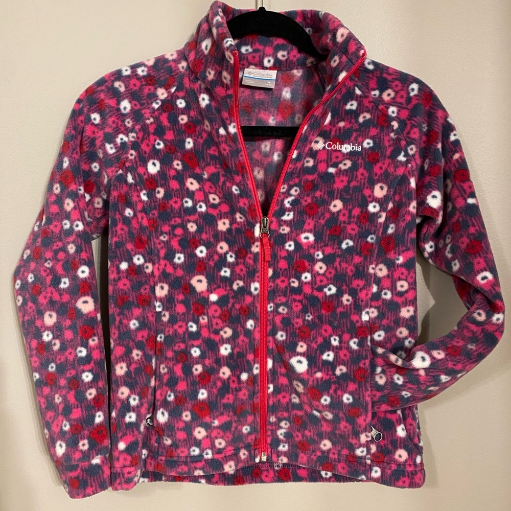 EUC - Columbia Fleece Zip Up Girls M